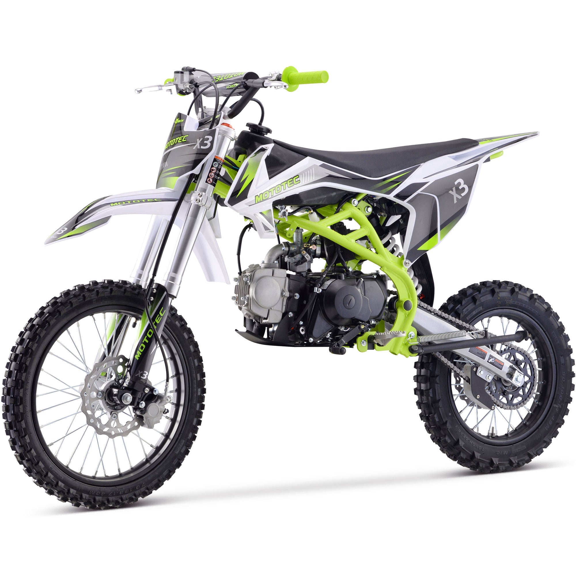 MotoTec X3 125cc Gas Dirt Bike