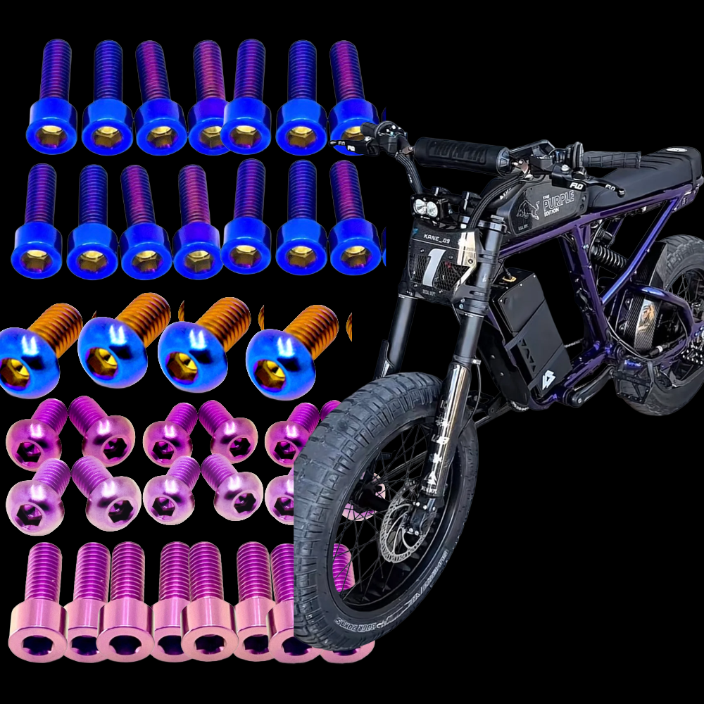 Titanium Bolt Kit for Super73 Frame and Fork, view 1