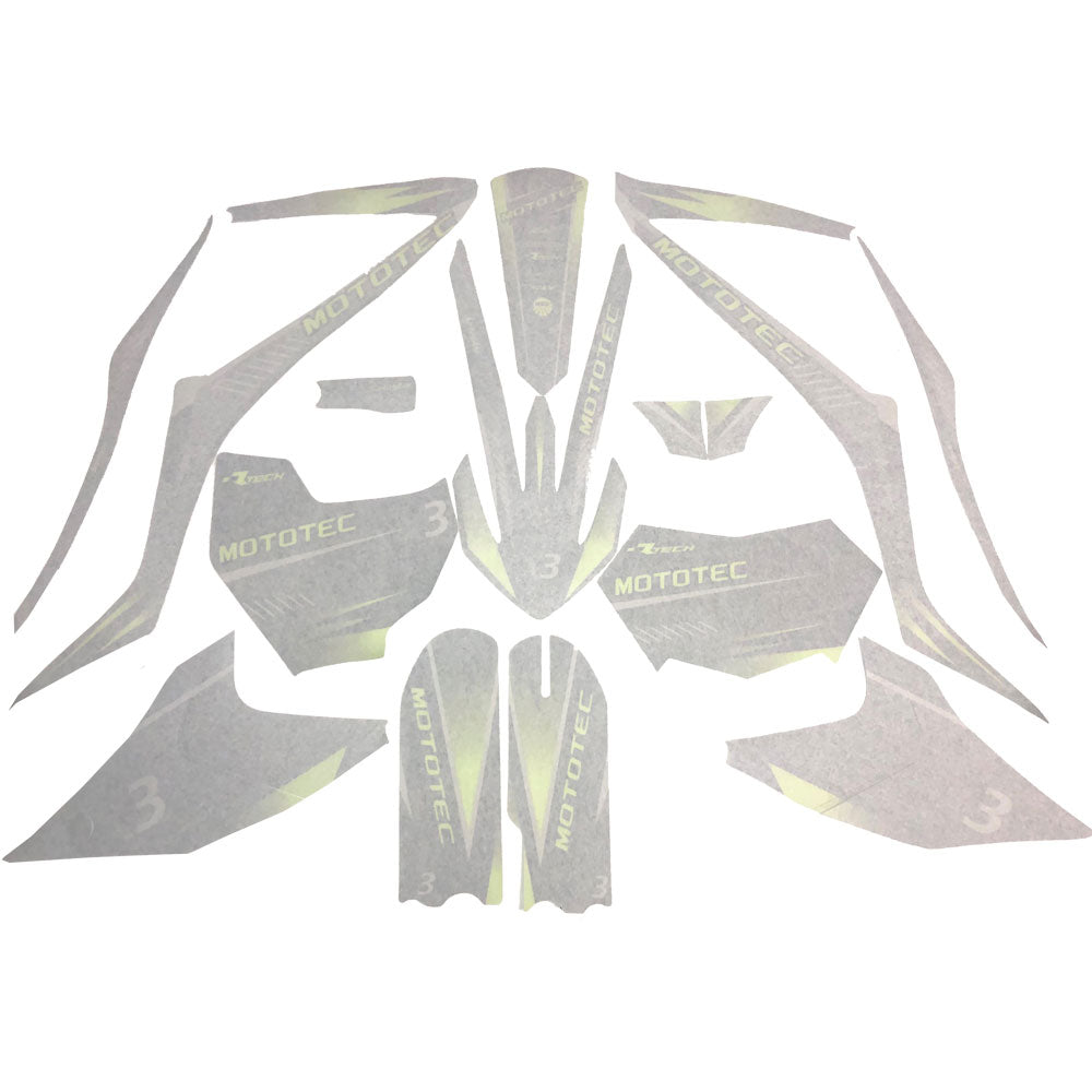 MotoTec X3 Sticker Kit