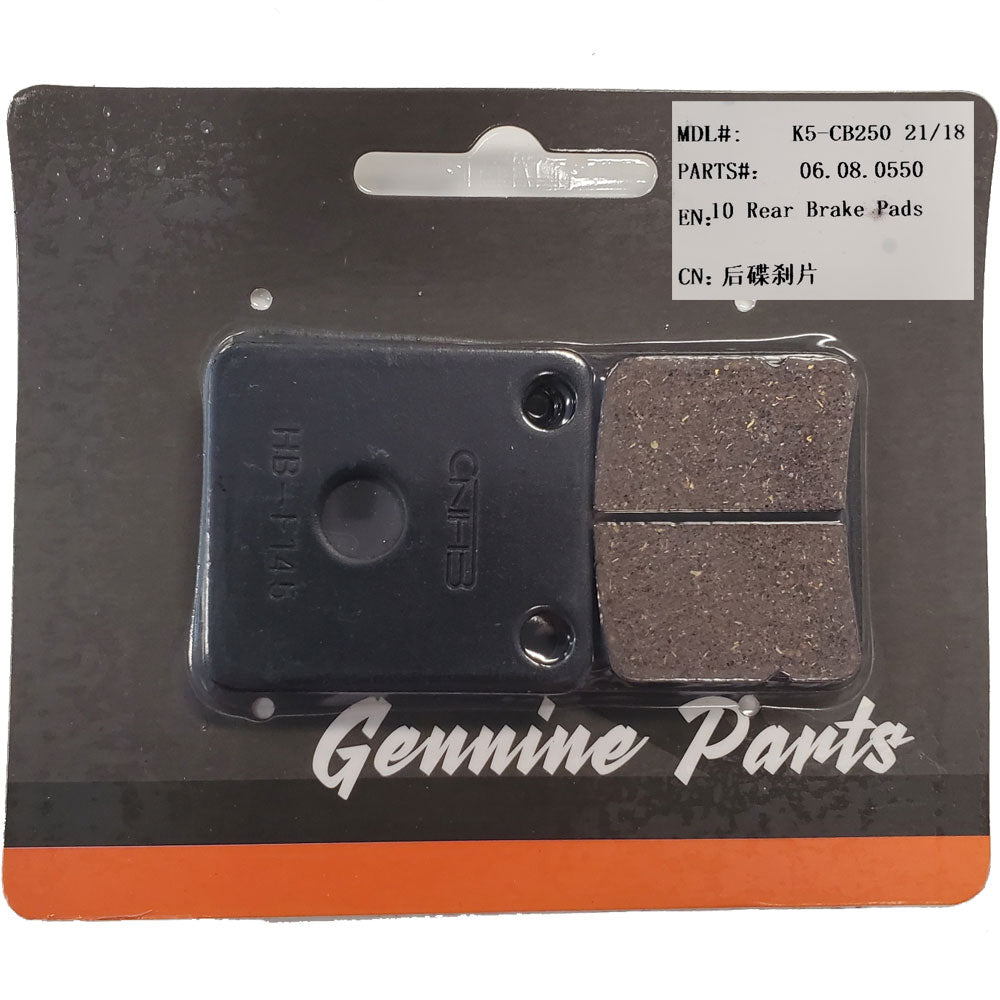 MotoTec X4 X5 Brake Pads Rear