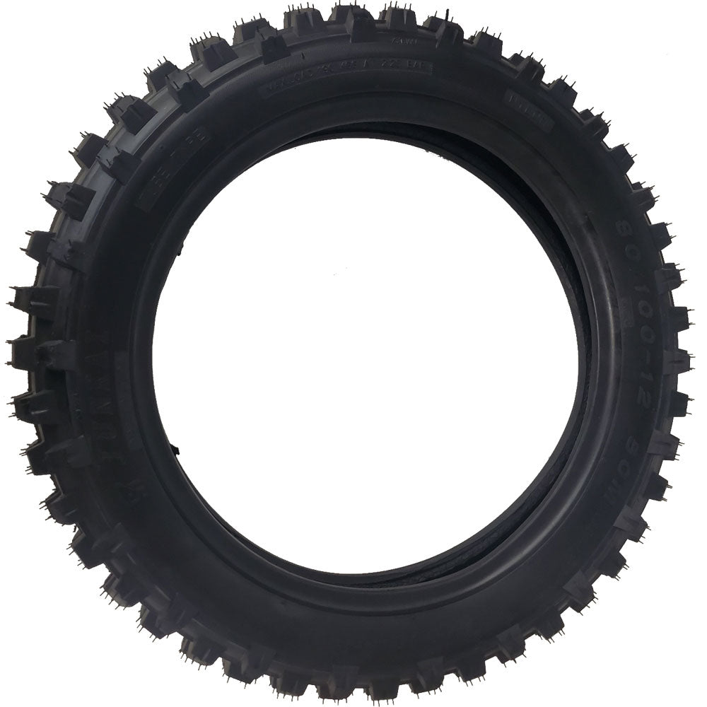 MotoTec X2/1600w Tire Rear 80/100-12