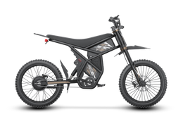 Riding'times GT73 Pro electric dirt bike, studio profile, drive side