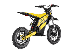 Heybike Villain Classic yellow, rear three-quarter view