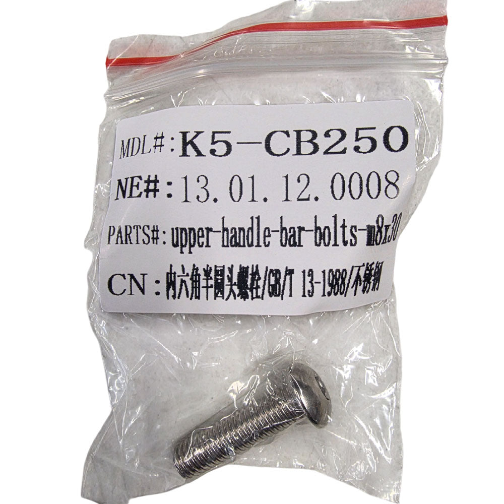 MotoTec X5 Bolt M8x30 Button Head