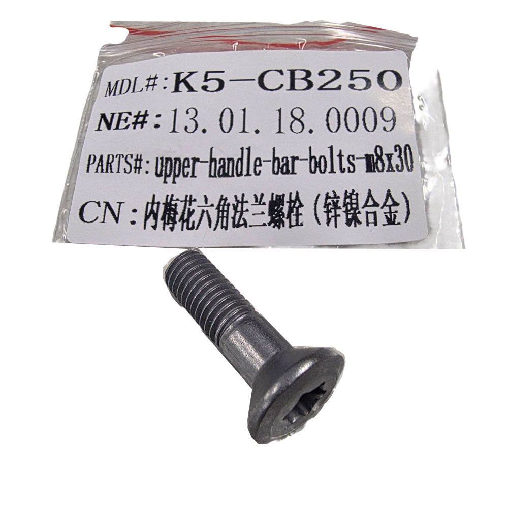 MotoTec X5 Bolt M8x30 Flat Head