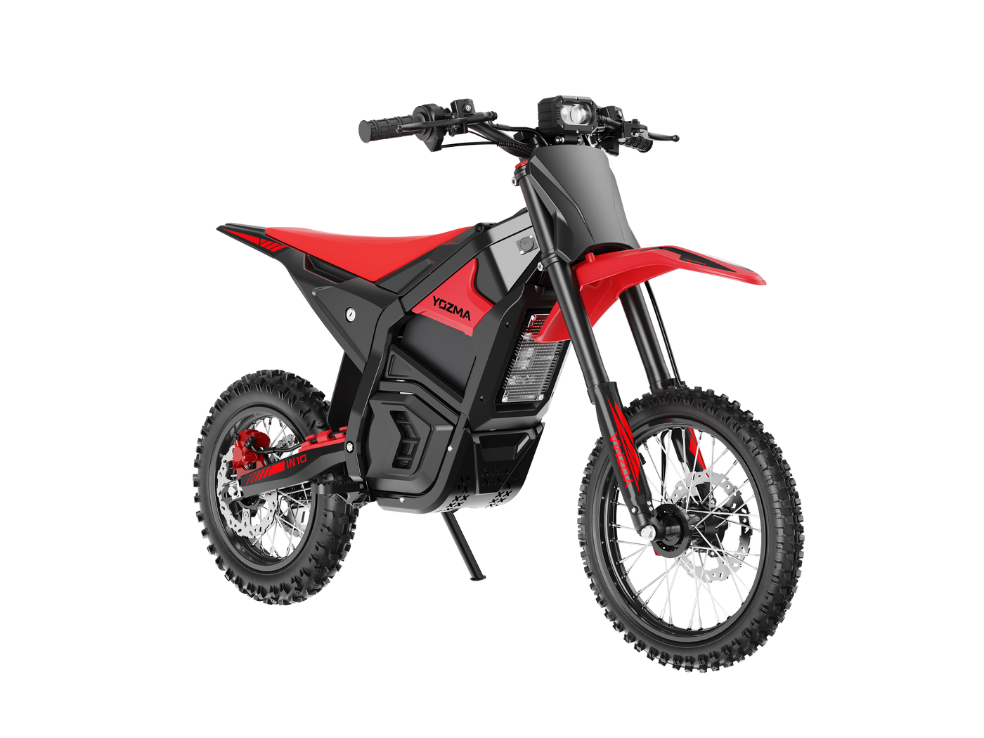 Yozma IN 10 red, front three-quarter view