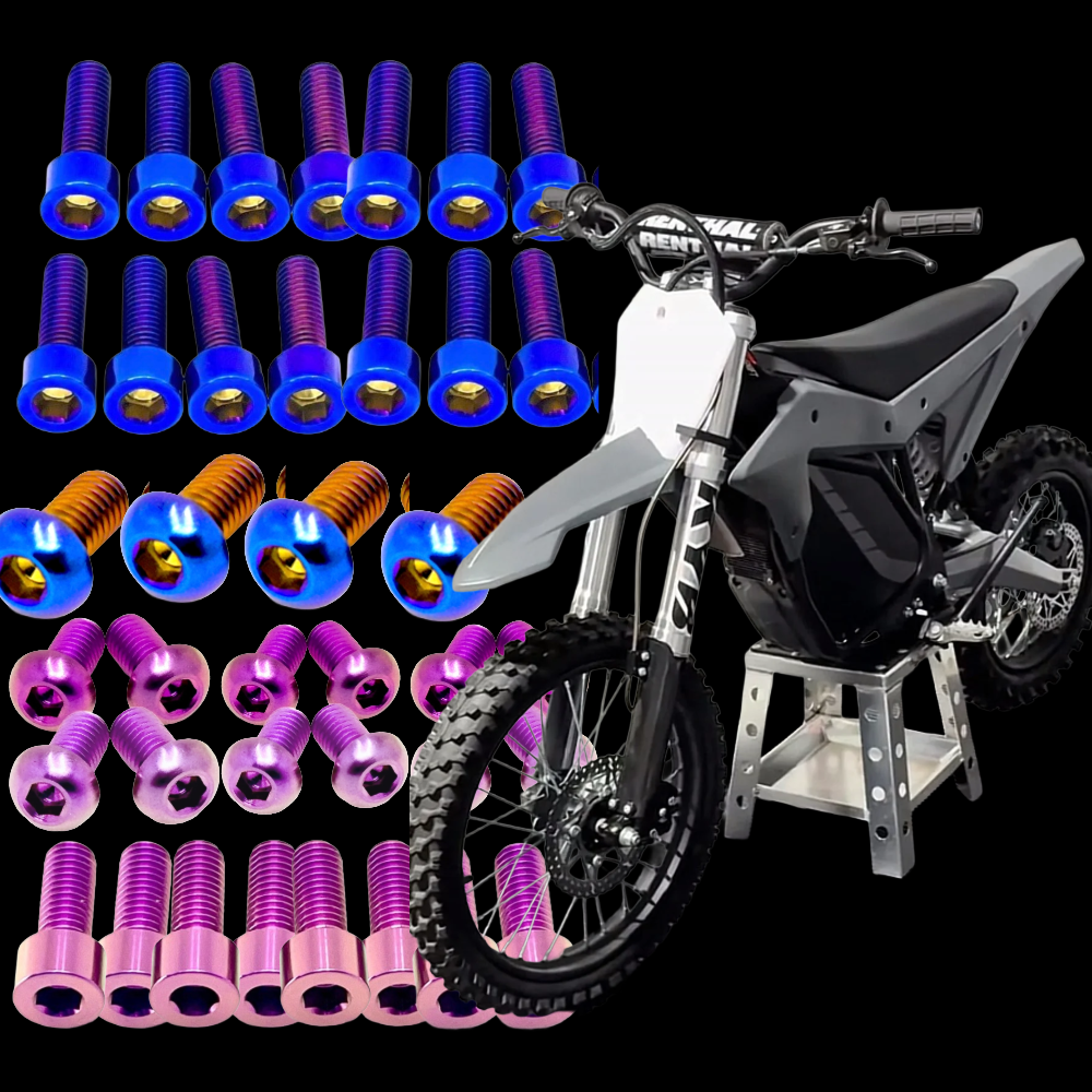 RTR Titanium Bolt Kit, Five Bolt Groups, view 1