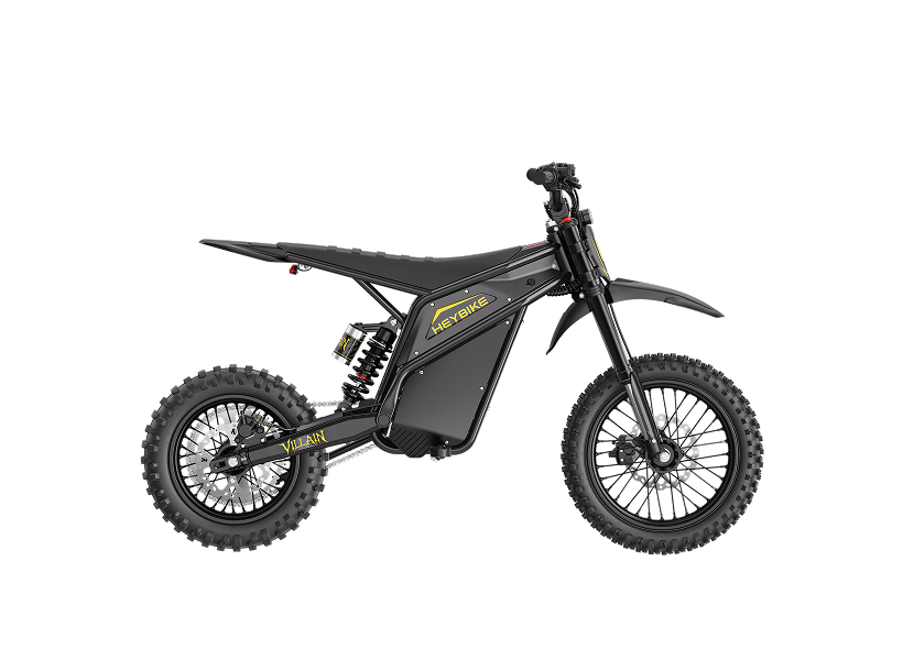 Heybike Villain in Midnight Black, side profile
