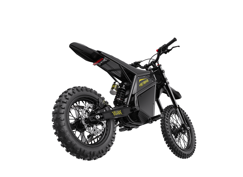Heybike Villain Midnight Black, front three-quarter view