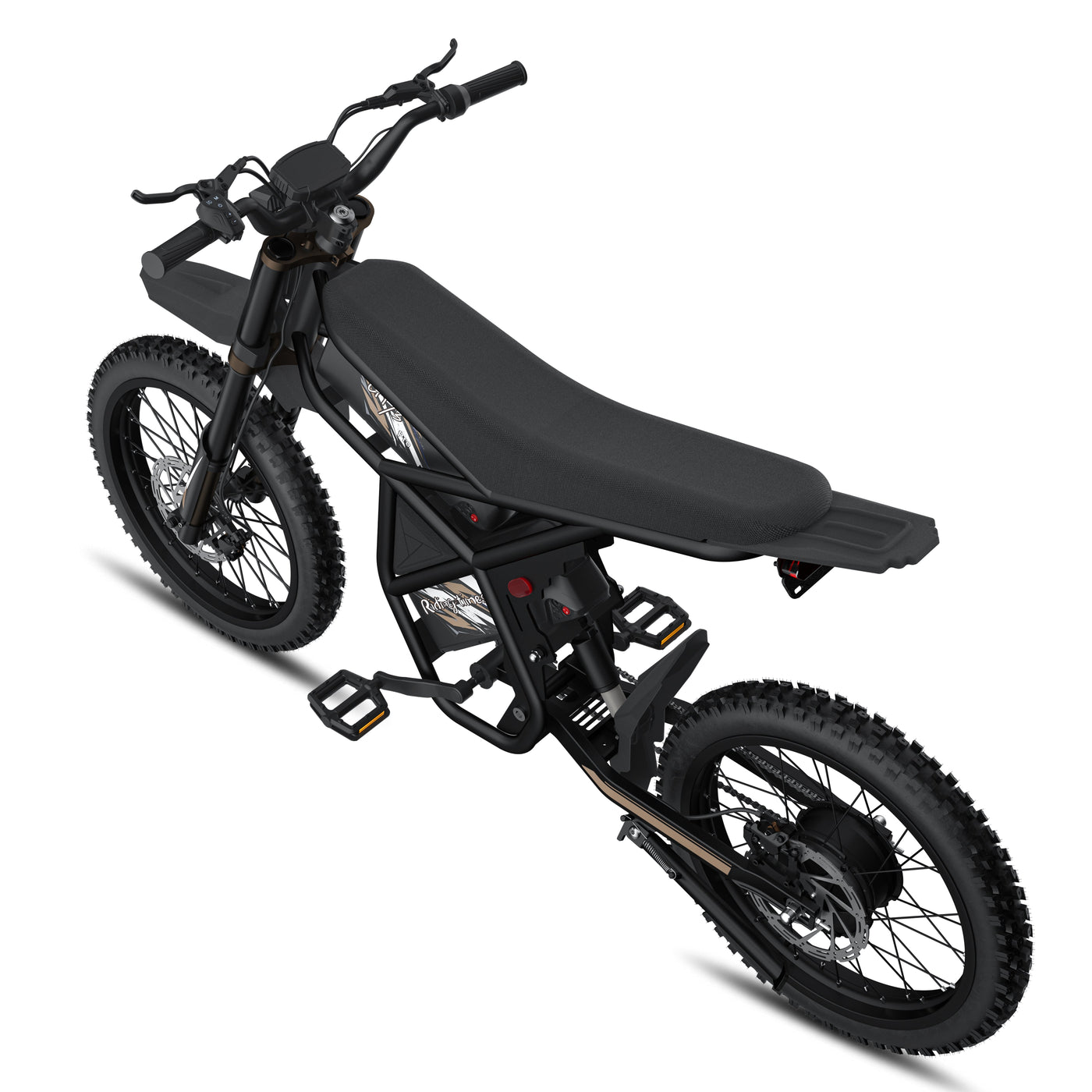 Riding'times GT73 Pro drivetrain and pedal detail