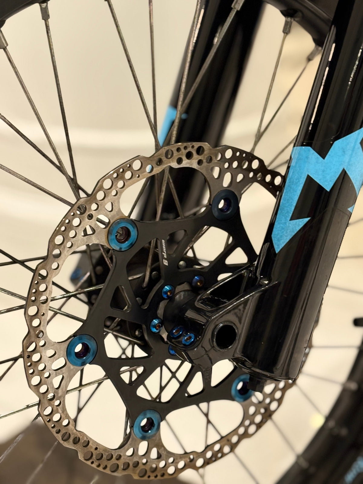 Titanium Brake Rotor Bolts, 6 or 12 Pack, burnt blue