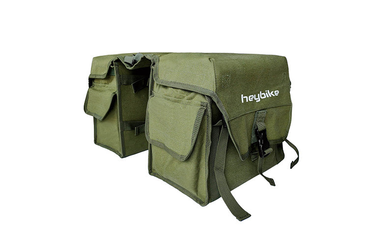 Heybike Bike Rack Pannier Bag in green