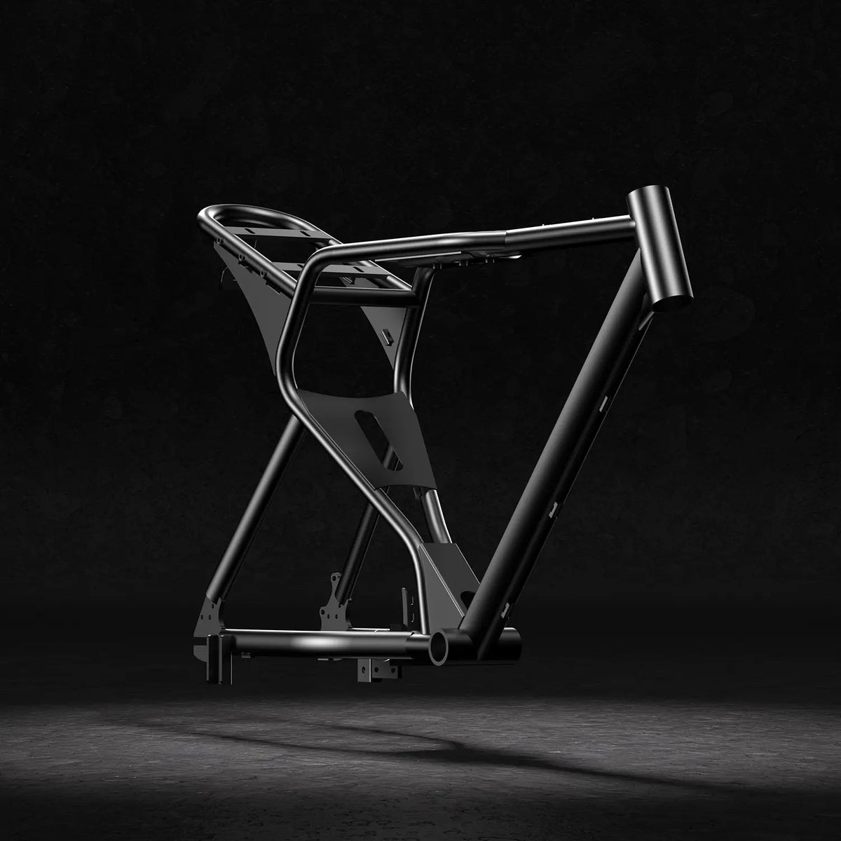 Carbon steel, with reinforced rear supports