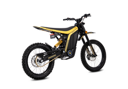 79BIKE Lynx in black and yellow, rear three-quarter view