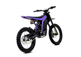 79BIKE Lynx in black and purple, front three-quarter view