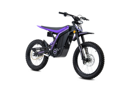 79BIKE Lynx in black and purple, rear three-quarter view