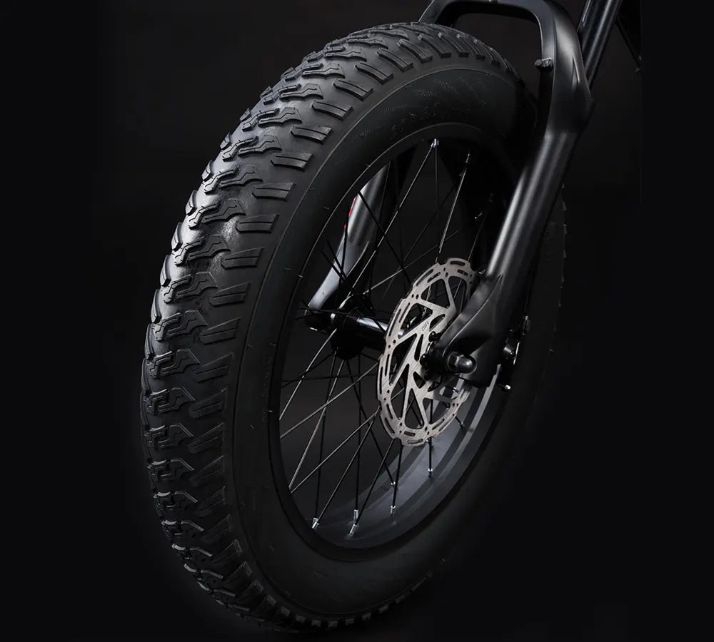 20 x 4.0 in knobby fat tires