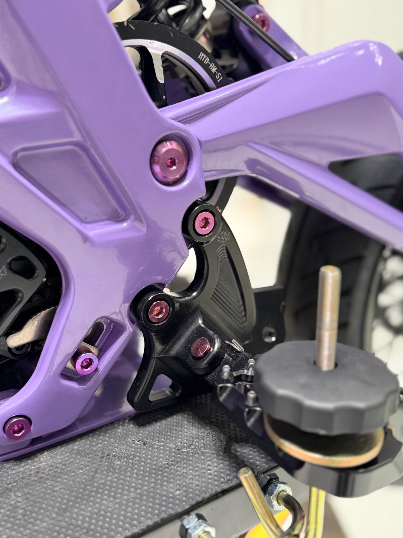 Titanium Peg Bracket Bolts, Surron & Talaria, pink/purple