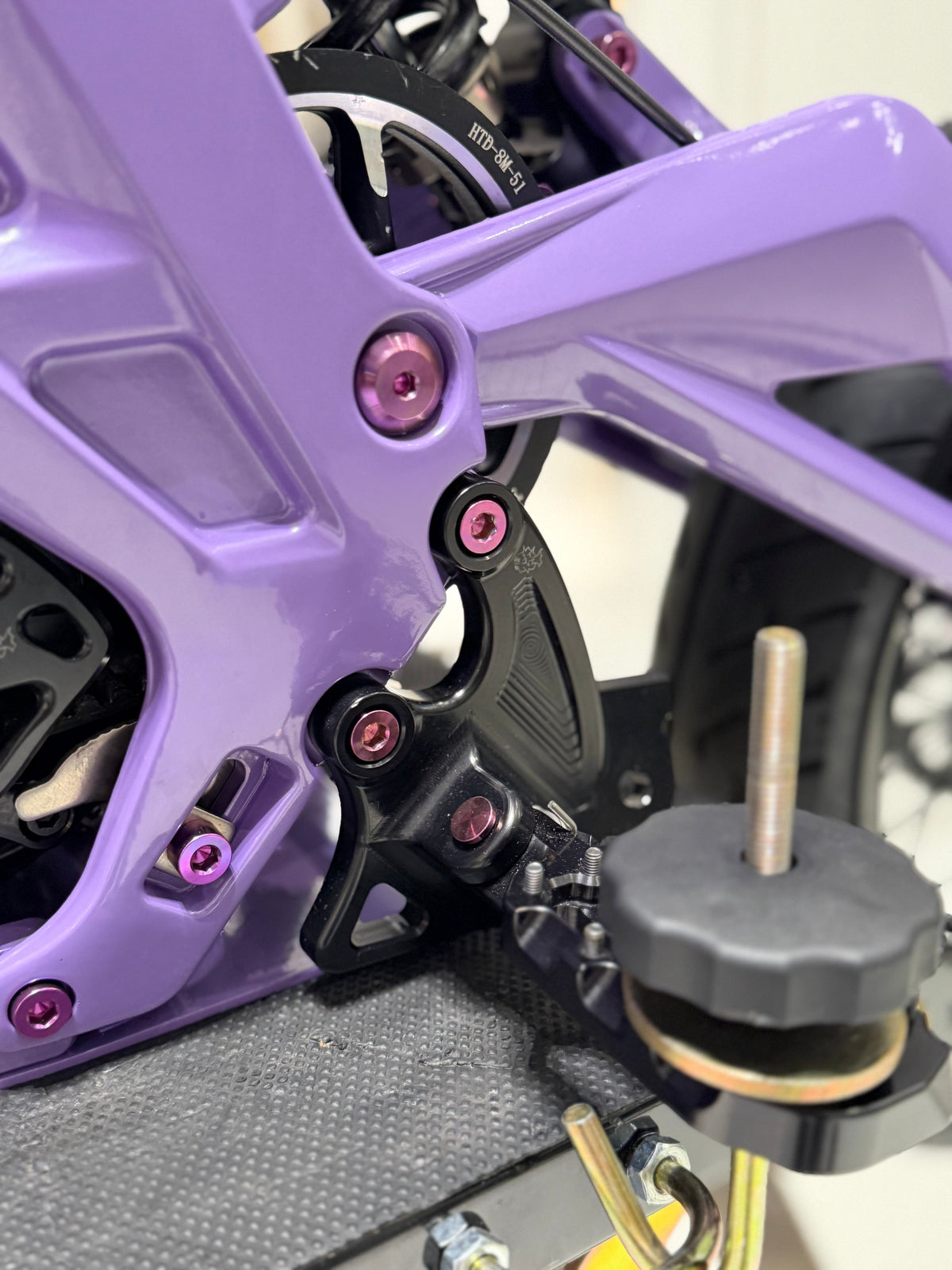 Titanium Peg Bracket Bolts, Surron & Talaria, pink/purple