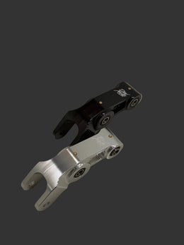 E-Moto Rear Shock Linkage, Black or Silver, view 1