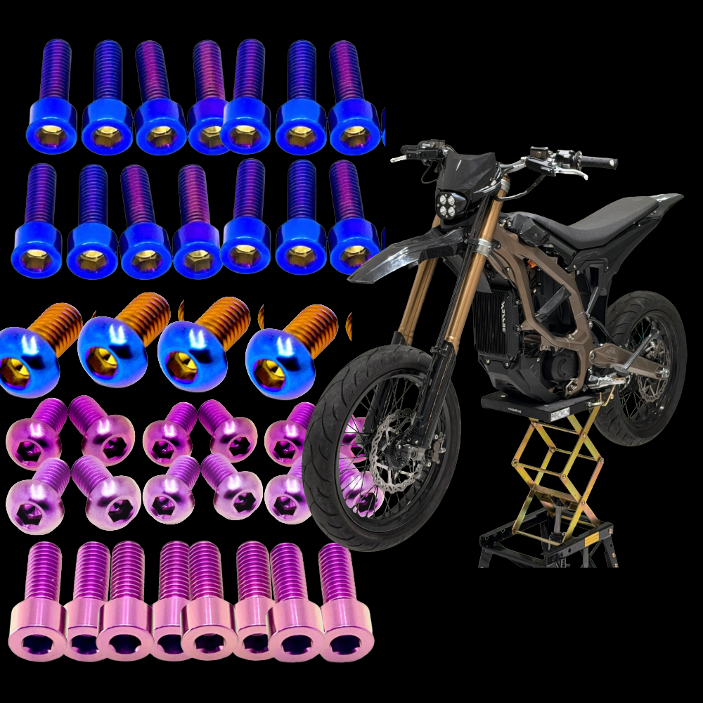 Surron Ultra Bee Full Titanium Bolt Kit, view 1