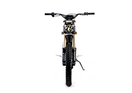 79BIKE Lynx in black and gold, head-on front view
