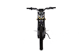 79BIKE Lynx in black and yellow, head-on front view