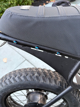 Titanium Frame Bolts for Macfox and Super73, burnt blue