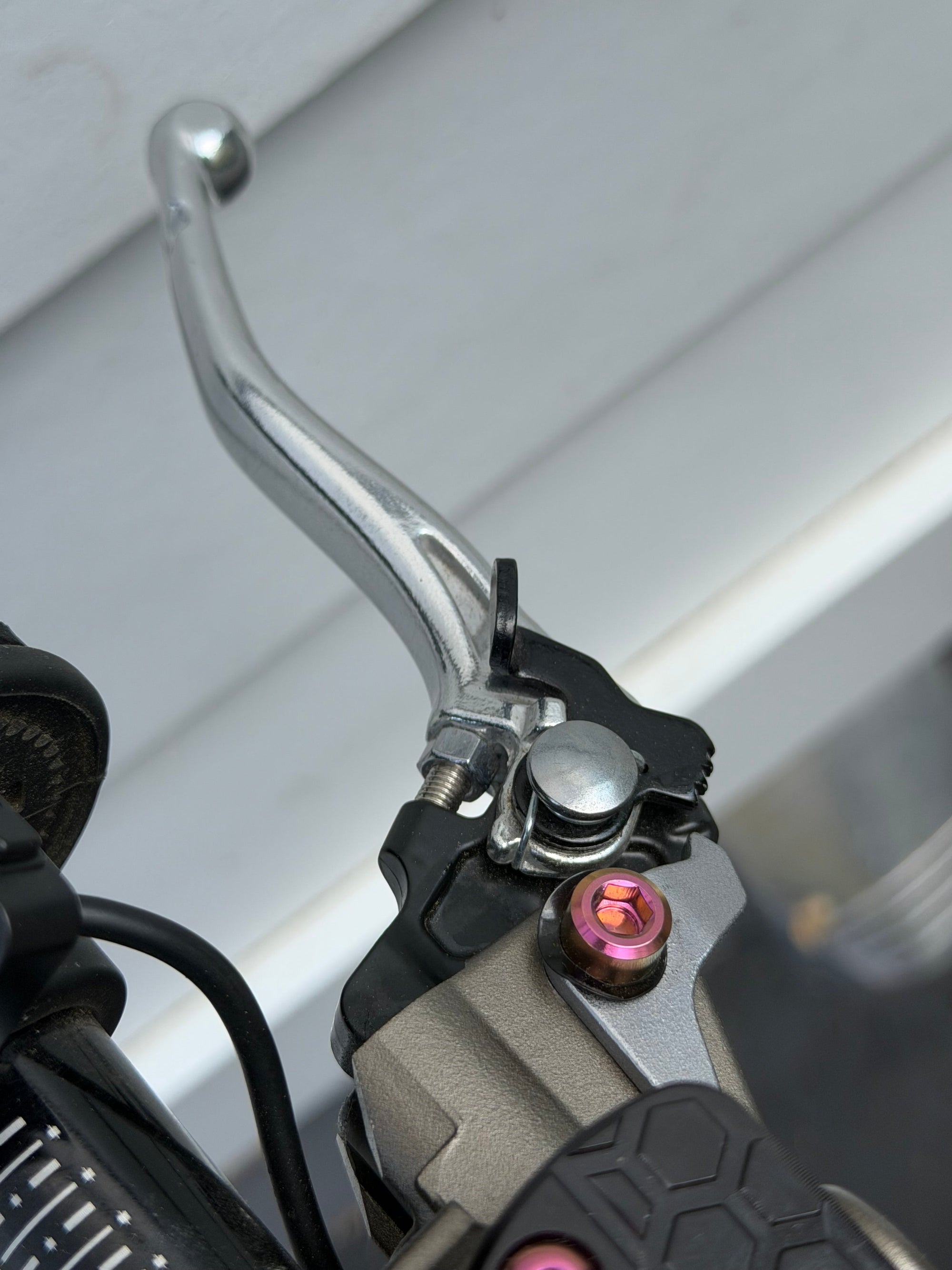 Titanium Brake Pivot Bolt, Sold Singly, pink/purple