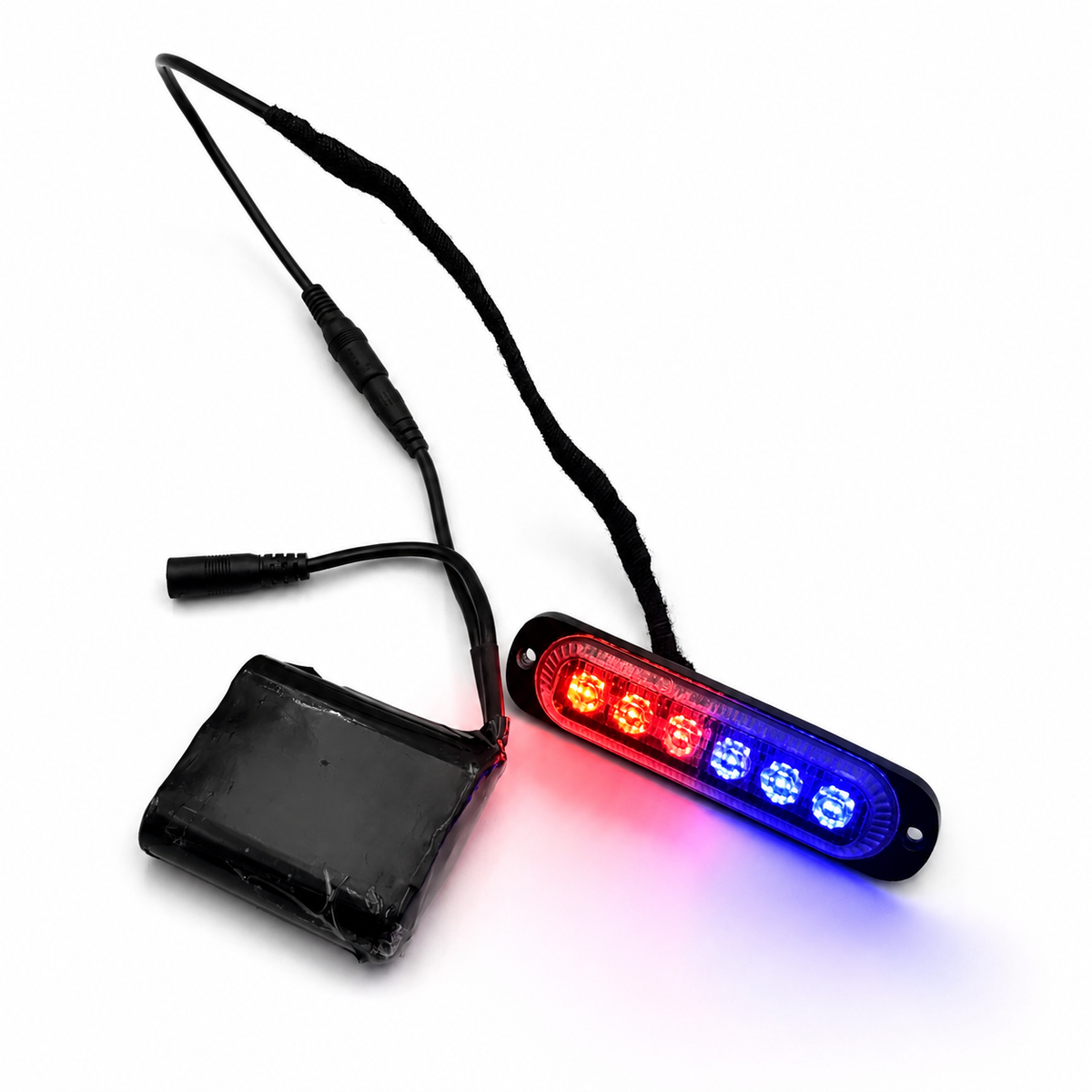 Battery-Powered Cop Lights for E-Motos, view 1