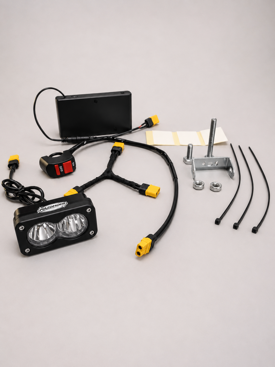Battery-Powered Baja Light, Yellow or White, white
