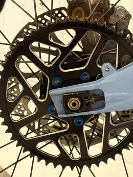 Titanium Sprocket Bolts for Surron & Talaria, burnt blue