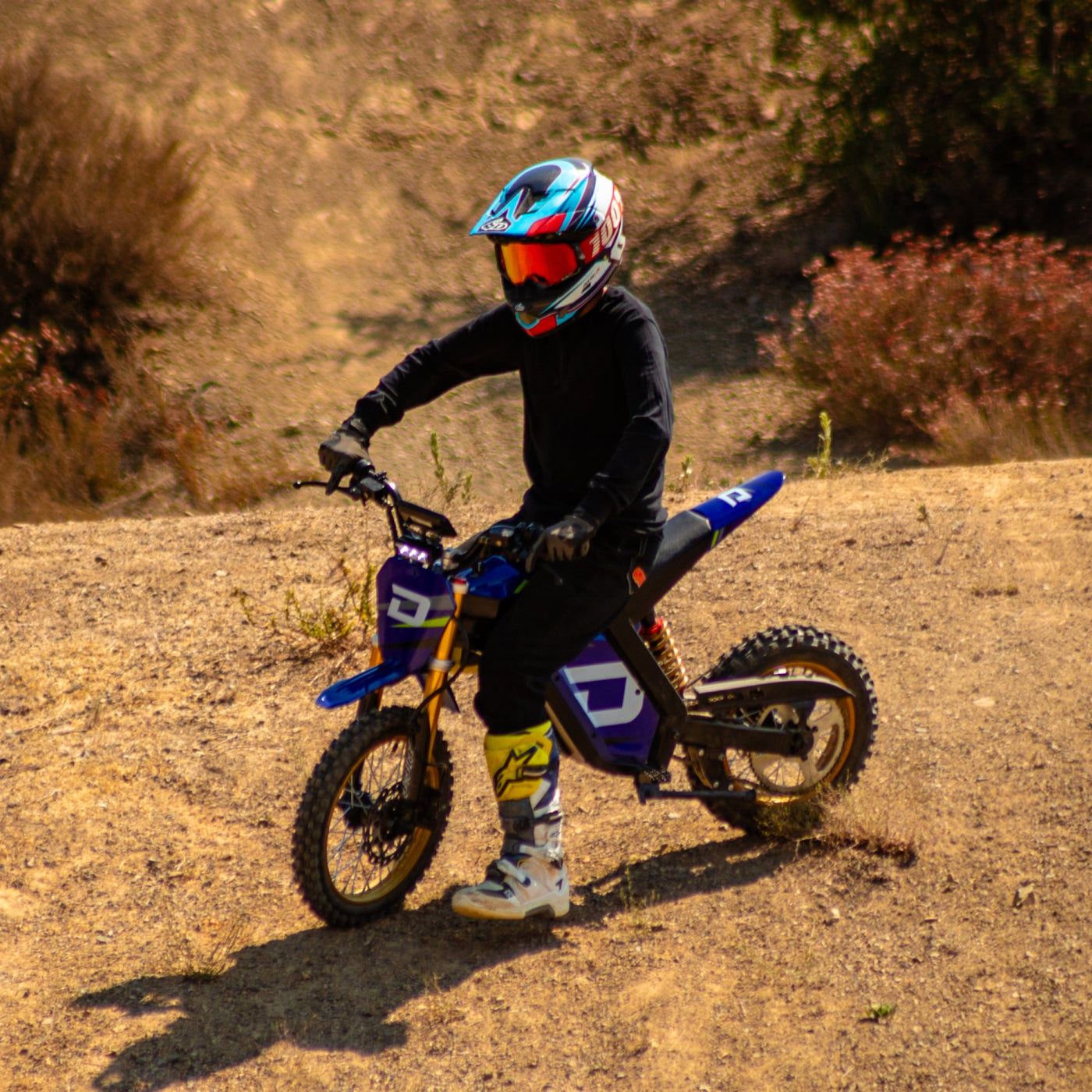 Droyd Berzerker Electric Dirt Bike in Nitro Blue