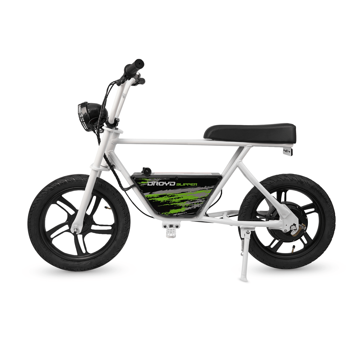 Droyd Blipper Electric Mini Bike in White