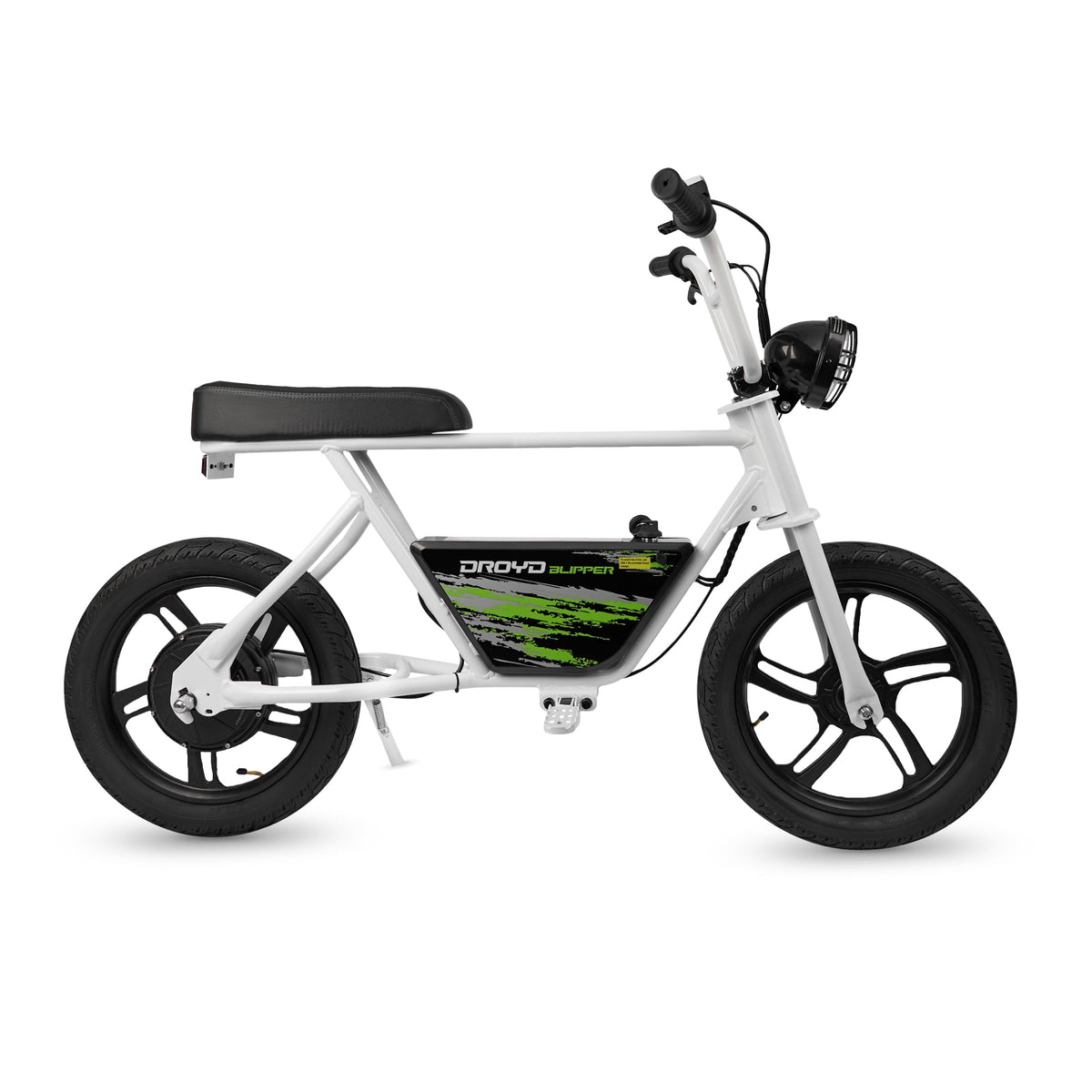 Droyd Blipper Electric Mini Bike in White