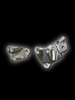 Upgraded Peg Brackets for Surron Ultra Bee, silver