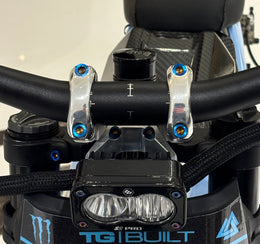 Titanium Direct Mount Bolts, 4 or 8 Pack, burnt blue