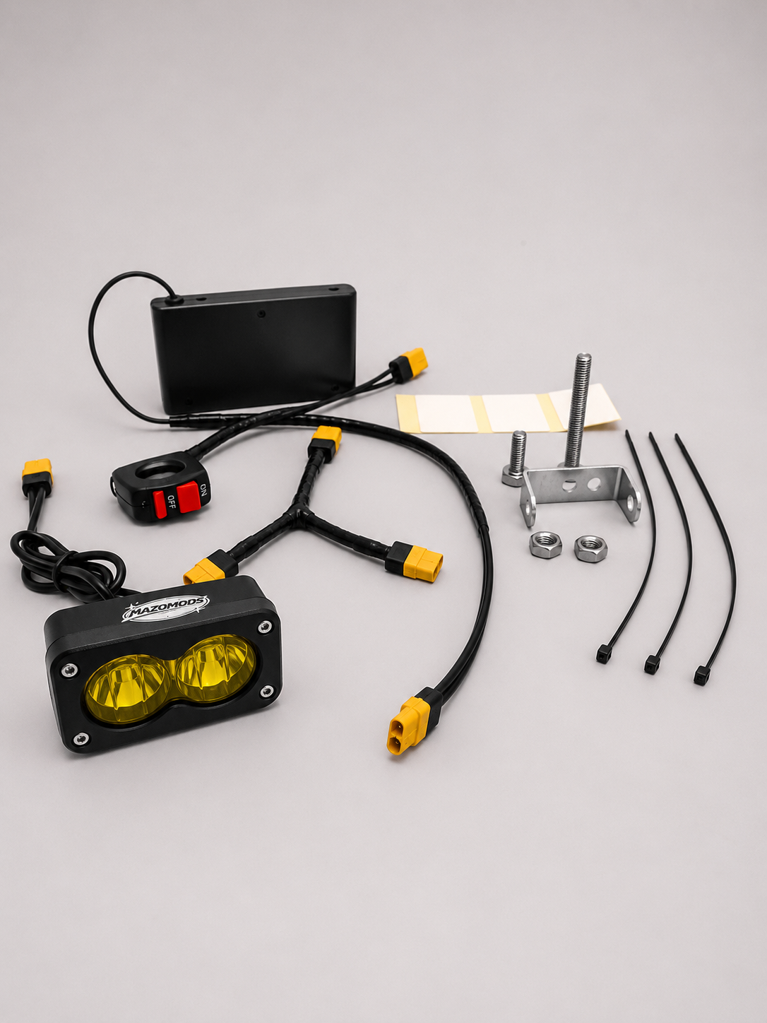 Battery-Powered Baja Light, Yellow or White, yellow