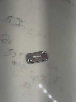 Laser-Engraved Metal Brake Reservoir Cap, silver (2 weeks pre order)