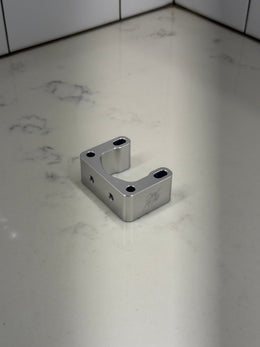 CNC Bar Riser With Titanium Bolt Option, silver