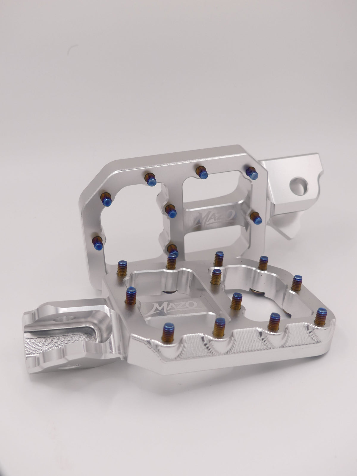 Yozma IN 10 Wide Foot Pegs, silver