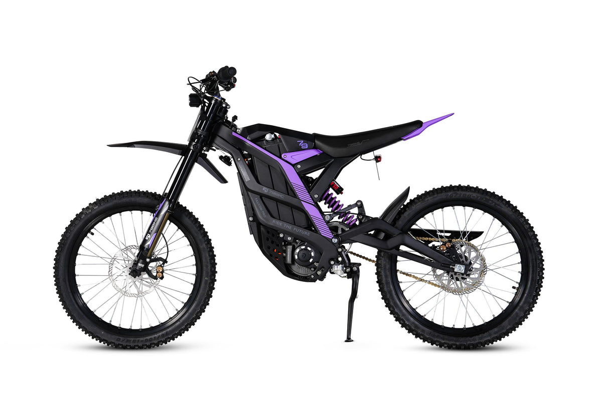 79BIKE Falcon Pro, Kenshi Black frame with purple graphics