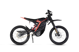79BIKE Falcon Pro, black frame with red graphics, side profile
