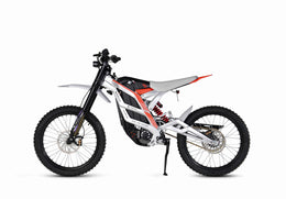 79BIKE Falcon Pro, Silver Metallic frame with red graphics