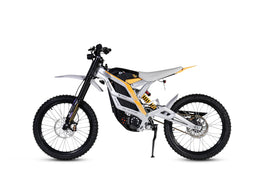 79BIKE Falcon Pro, Silver Metallic frame with yellow graphics