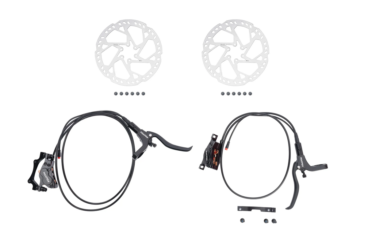 Macfox Four-Piston Hydraulic Disc Brake Set
