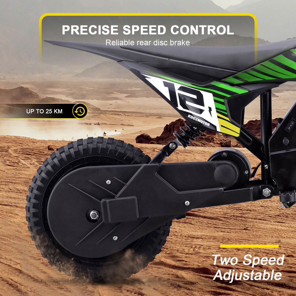 MotoTec 36v 300w (HP122E) Electric Dirt Bike