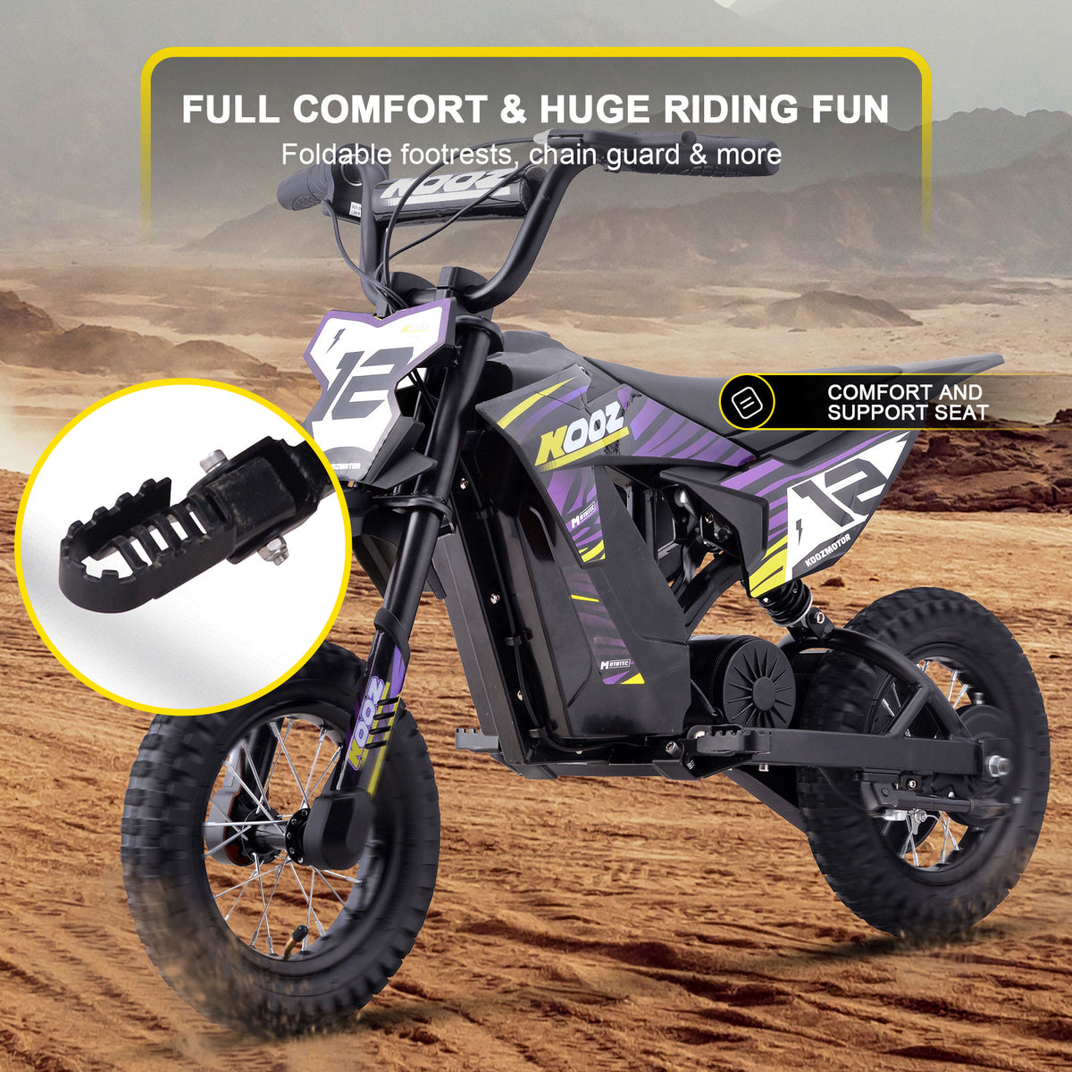 MotoTec 36v 300w (HP122E) Electric Dirt Bike