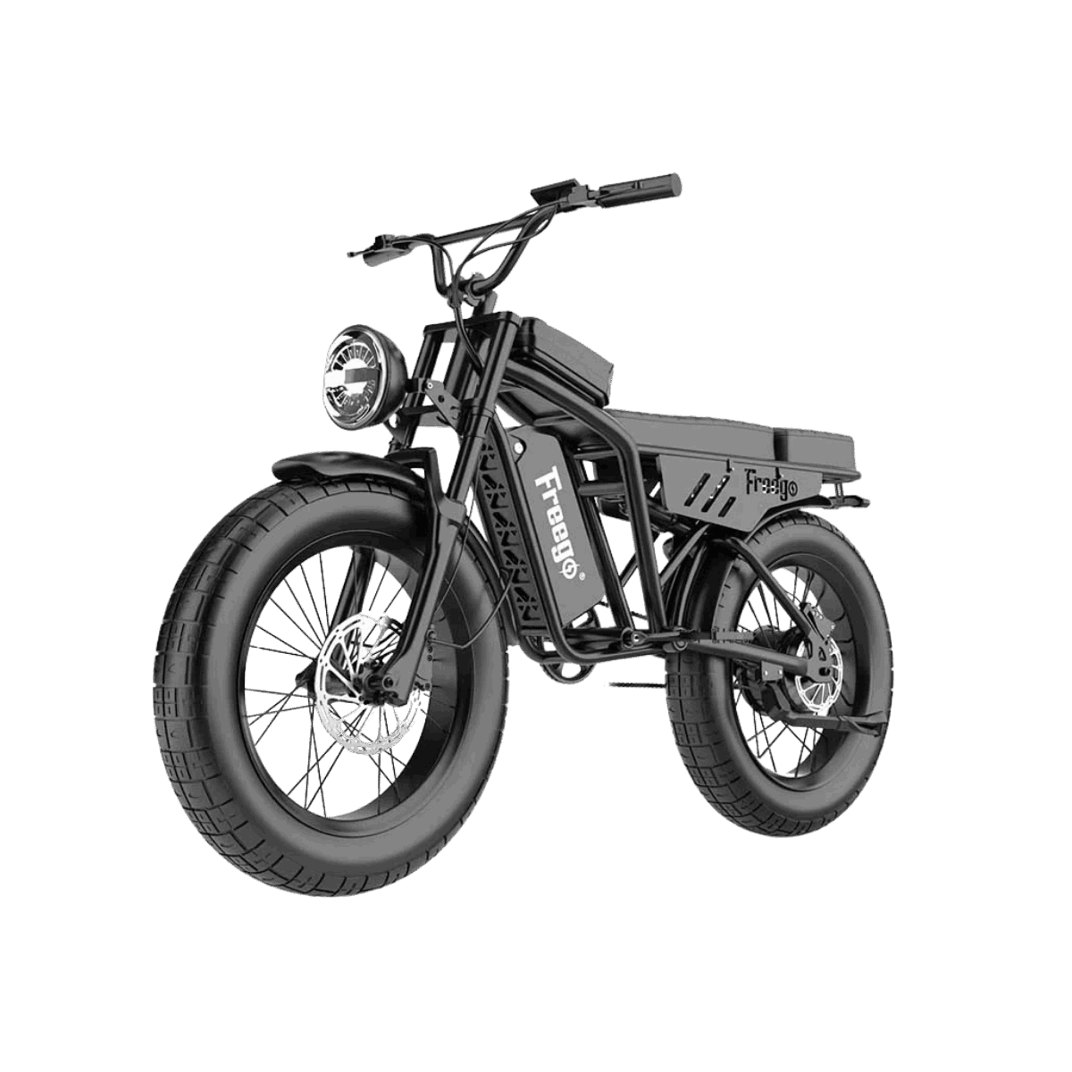 Freego Shotgun Lite F0 front three-quarter view, showing the headlight