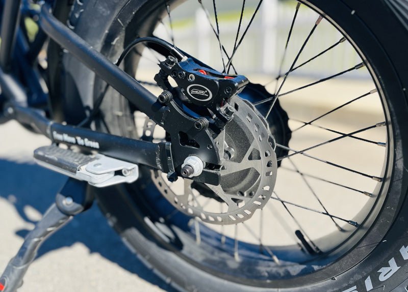Freego Shotgun Lite F0 front hydraulic disc brake and spoked wheel